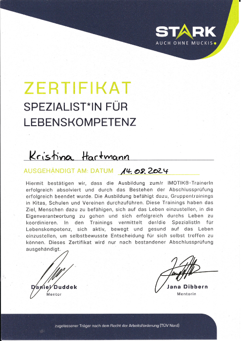 Spezialistin für Lebenskompetenz