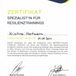 Spezialistin für Resilienztrainings